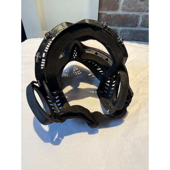 Java Black Paintball Face Mask Clear Lens Shield GUC Plastic - Picture 4 of 5